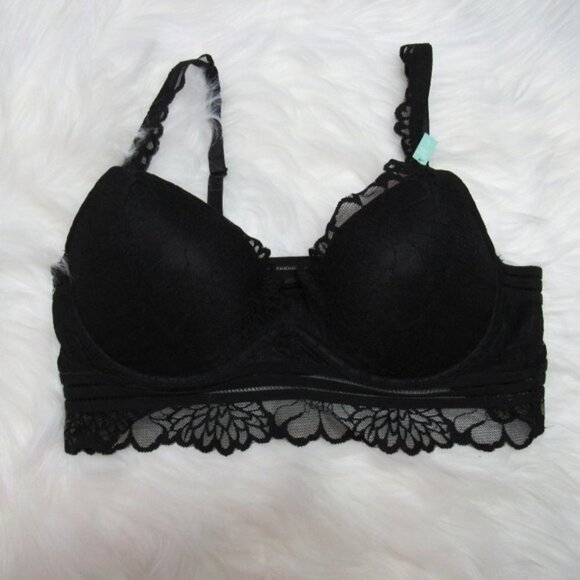 PINK Black Lace Bralette - Picture 1 of 2